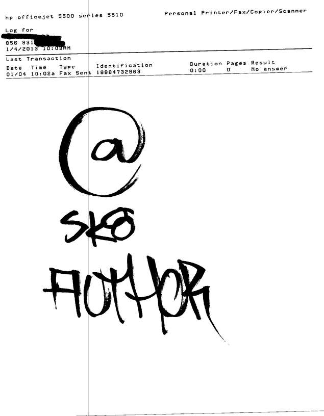Fax page
