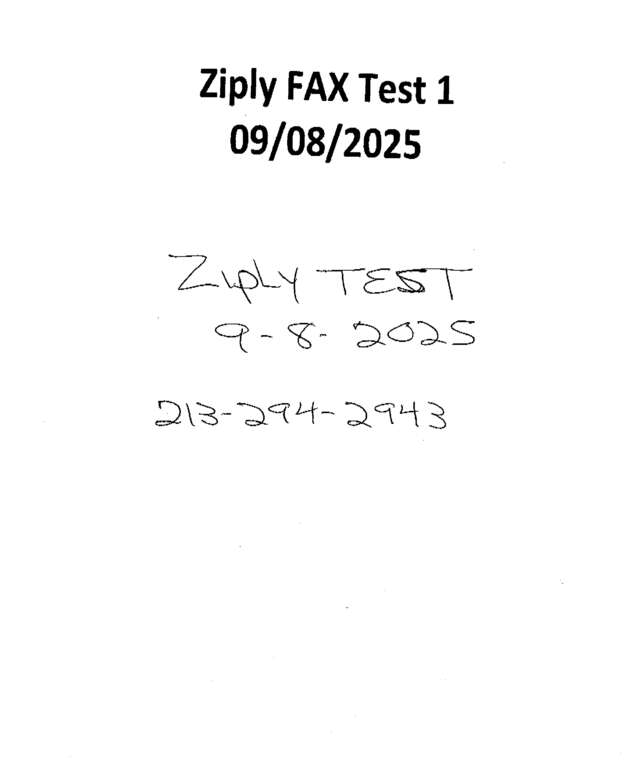 Fax page