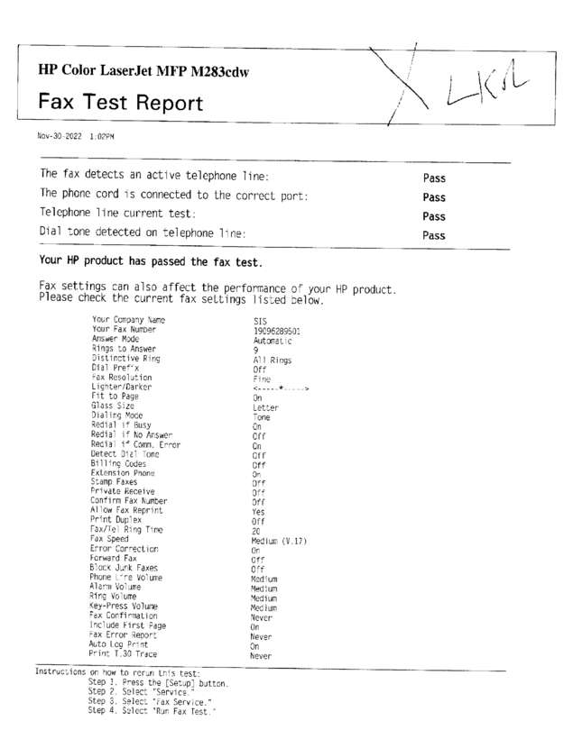 fax page