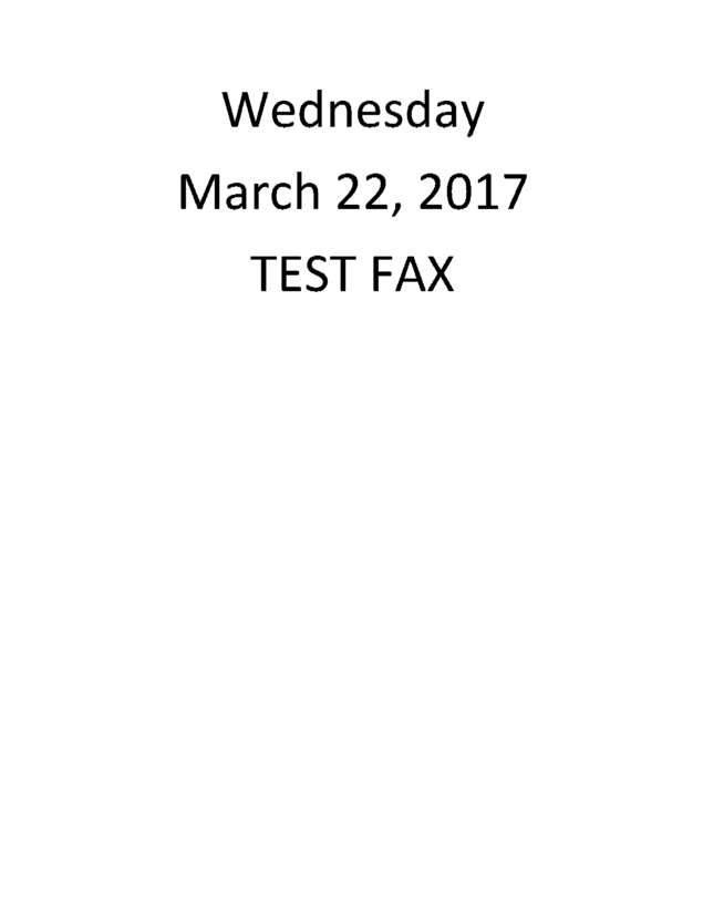 Fax page