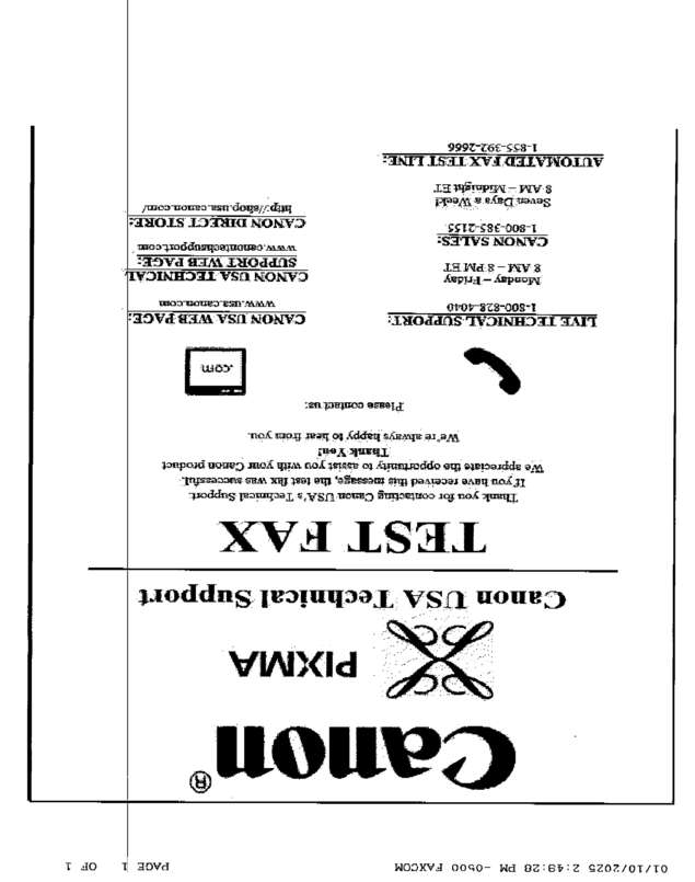 fax page