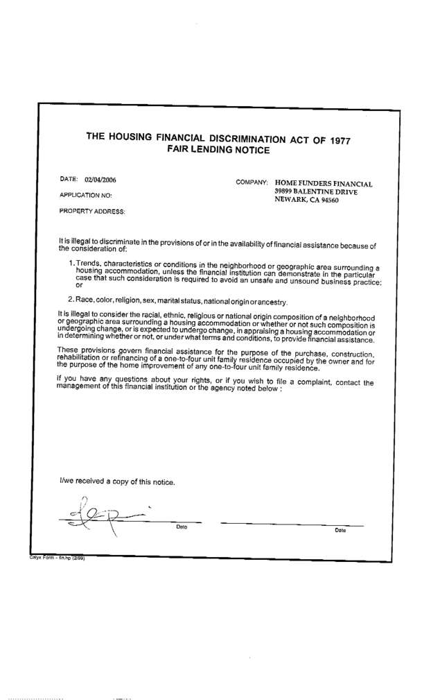 Fax page