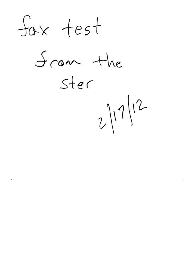 Fax page