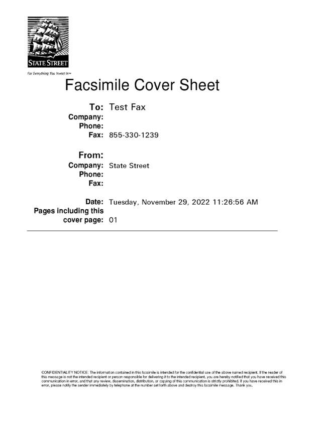 Fax page