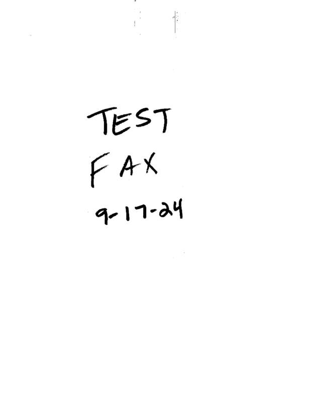 Fax page