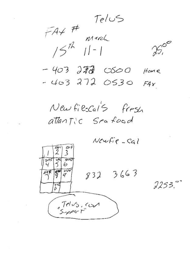 Fax page