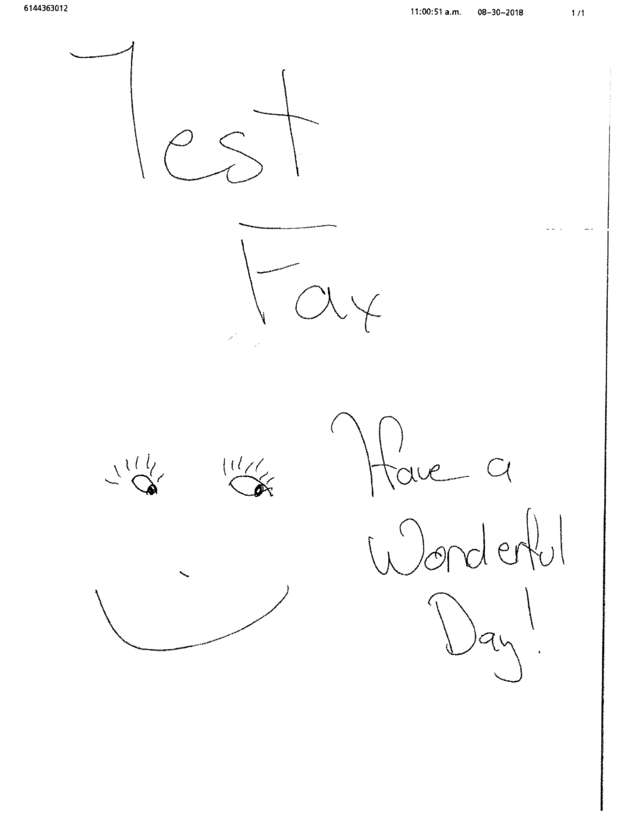 Fax page