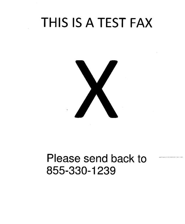 Fax page