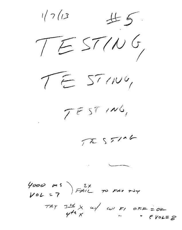 Fax page