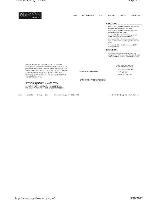 Fax page