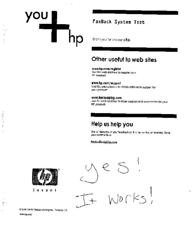 Fax page
