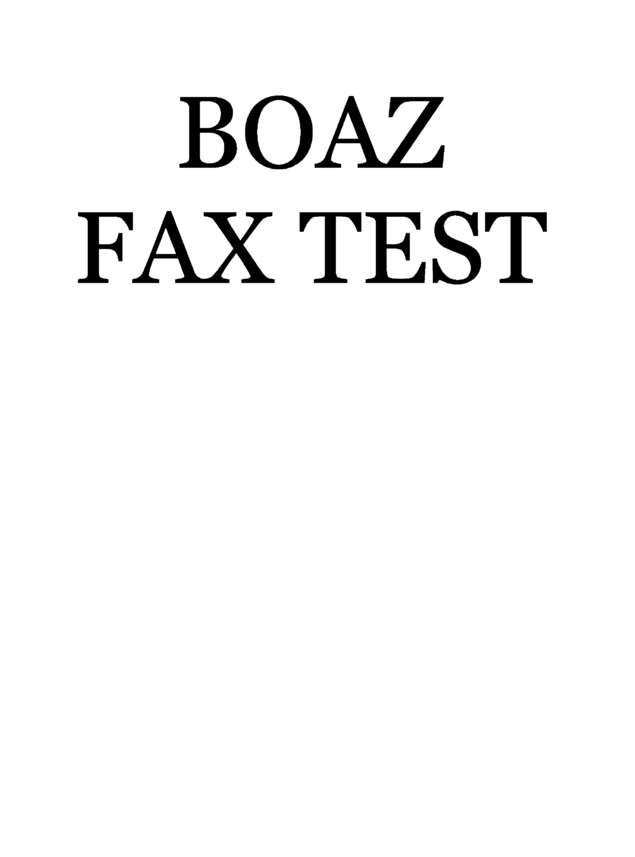 Fax page
