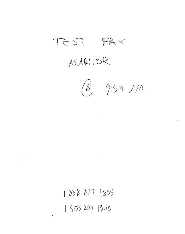 Fax page