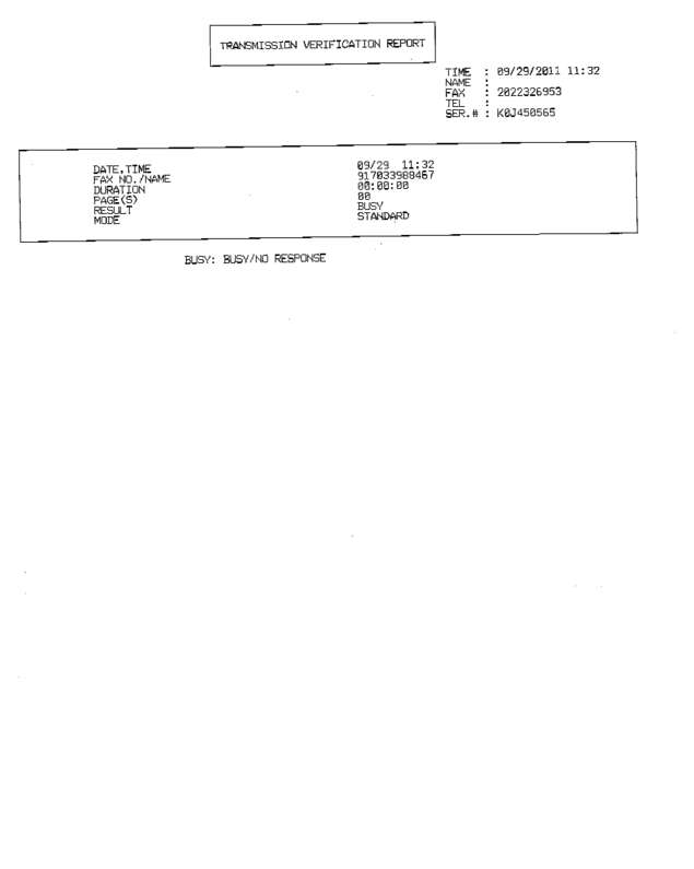 Fax page