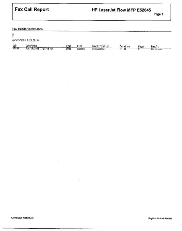 fax page