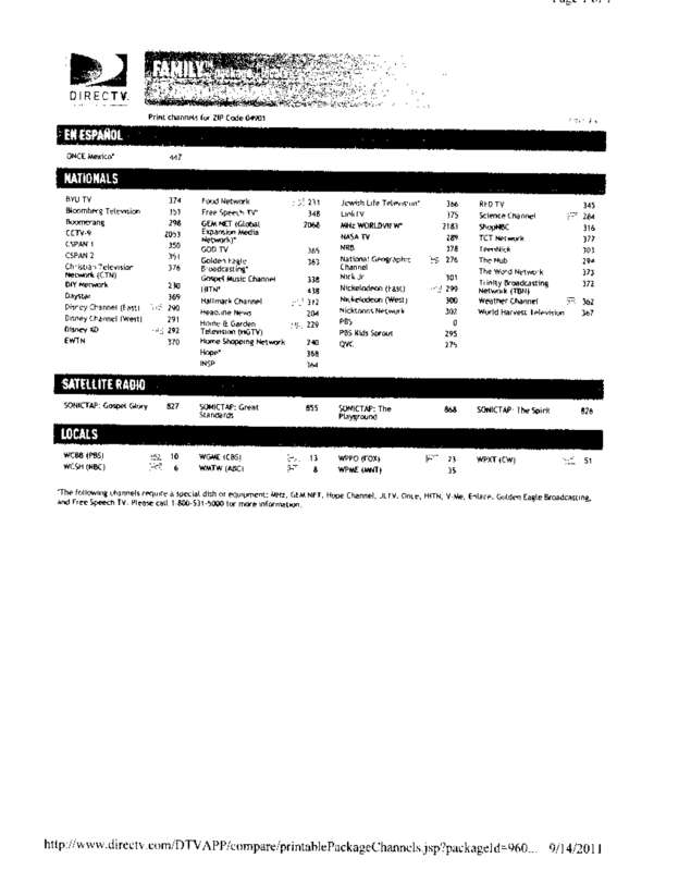 Fax page
