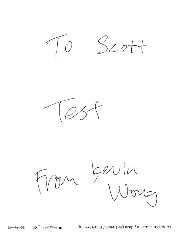 Fax page