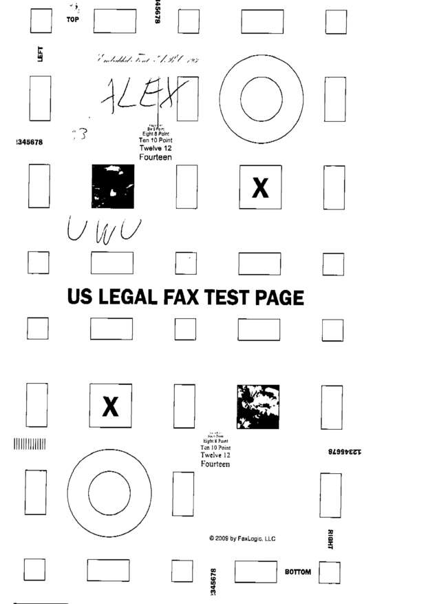 Fax page