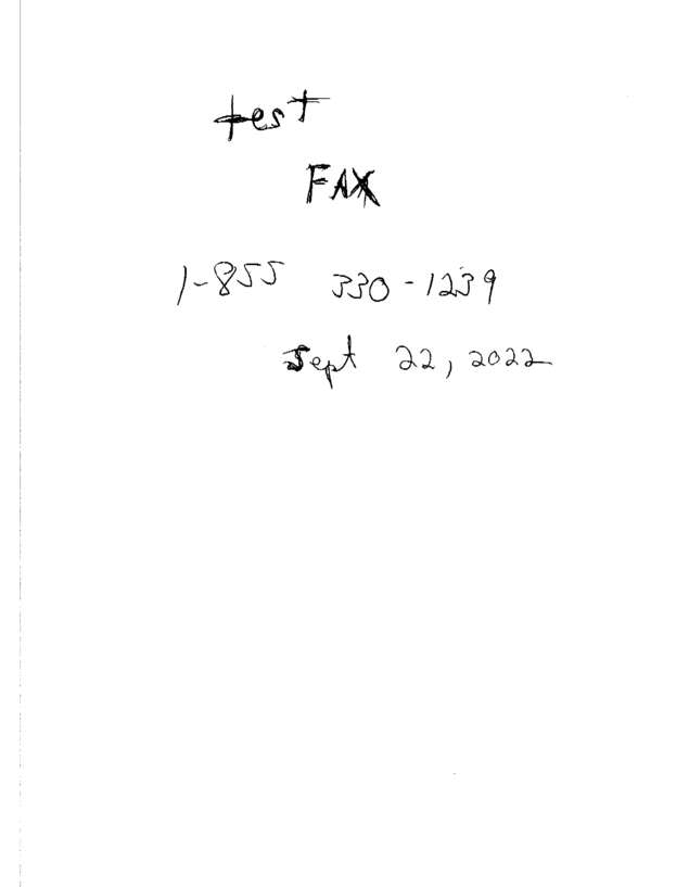 fax page