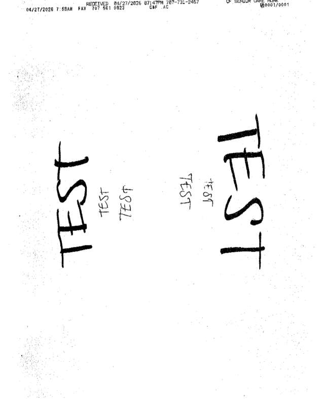 Fax page