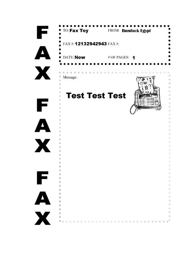 Fax page