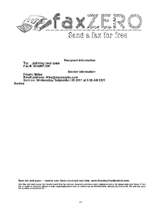 Fax page