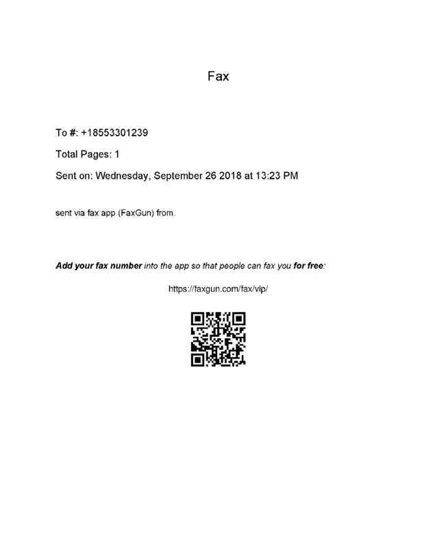 Fax page
