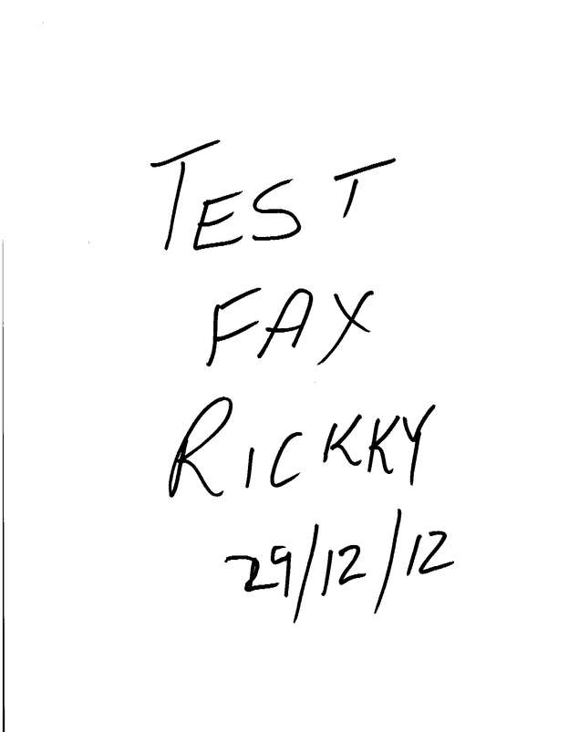 Fax page