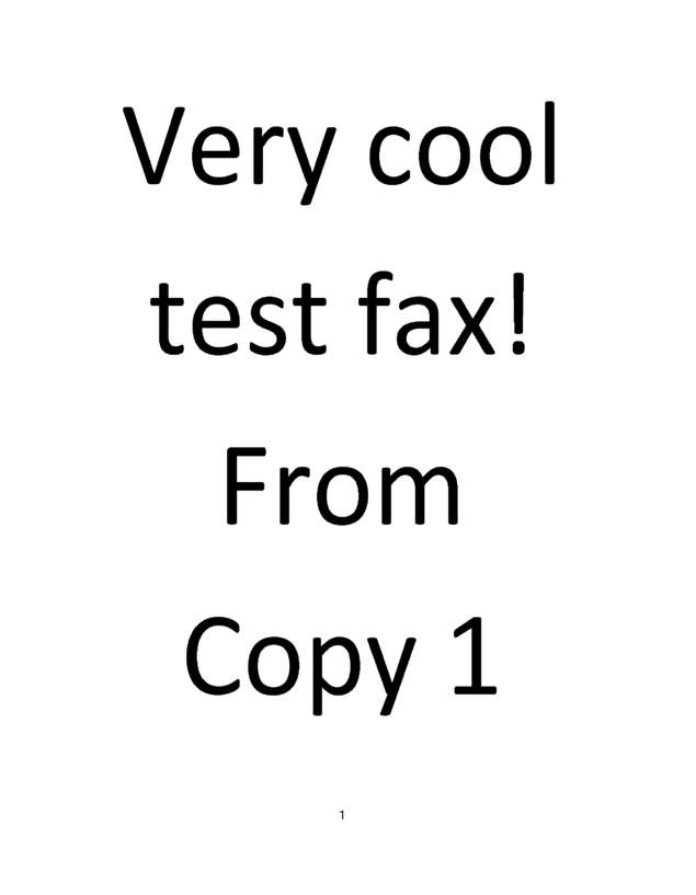 Fax page