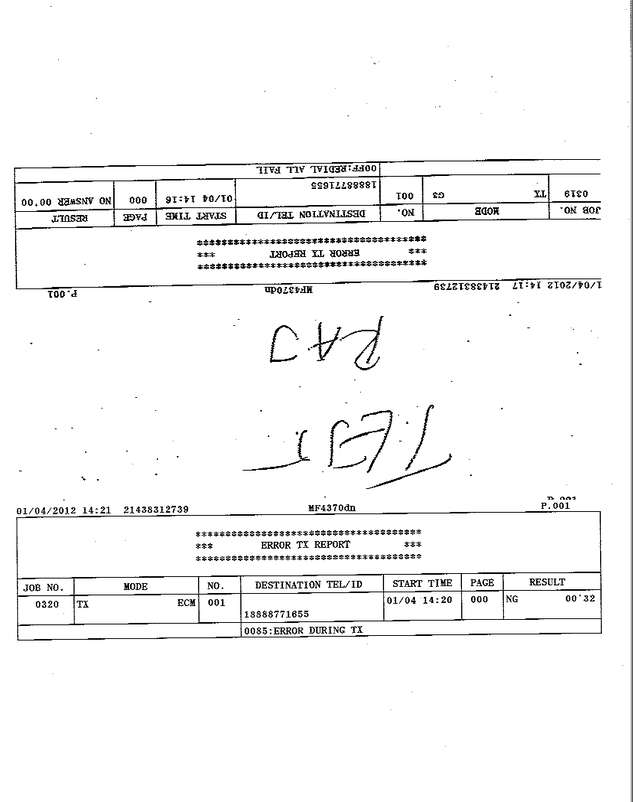 Fax page
