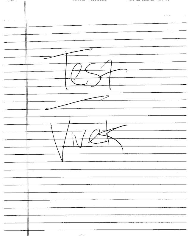 Fax page