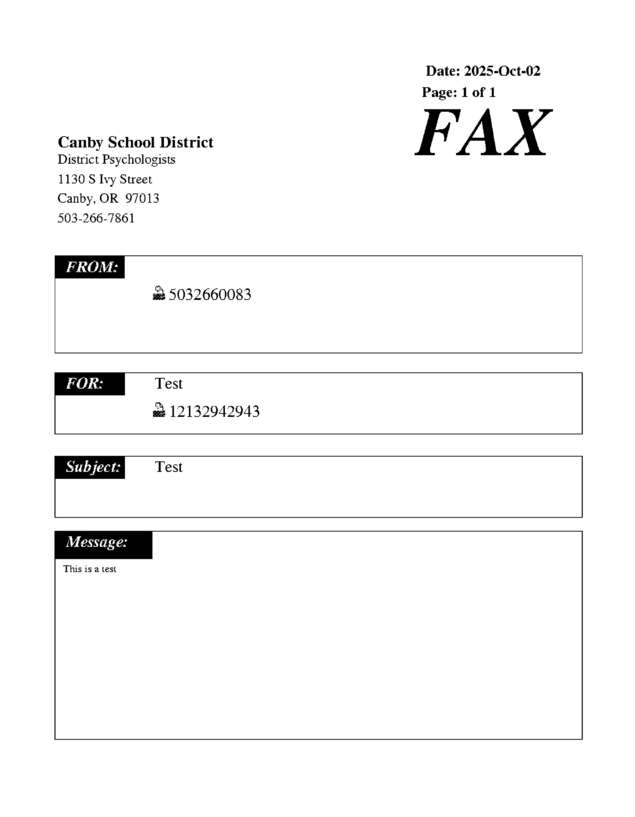 fax page