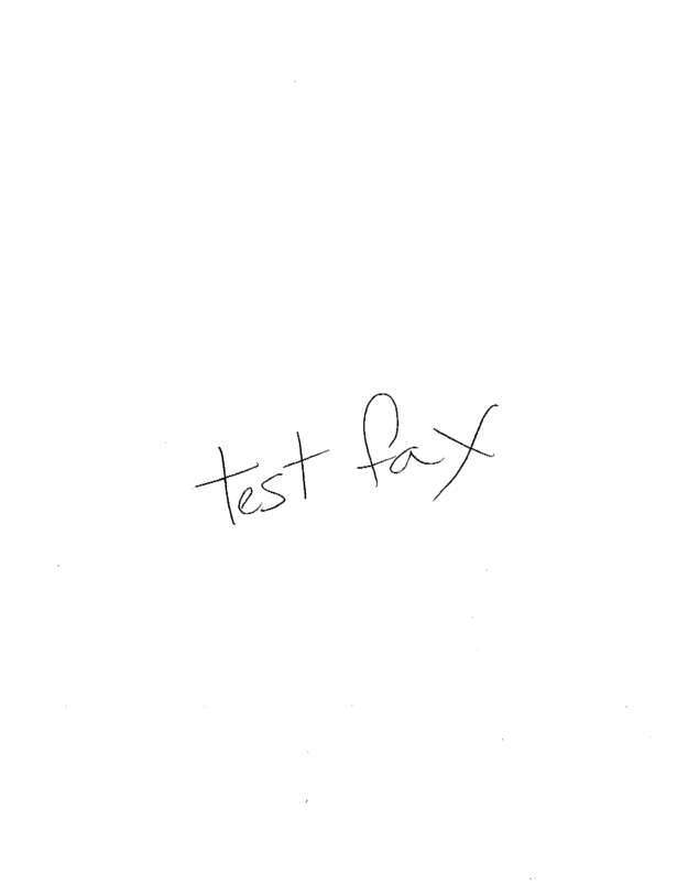 Fax page