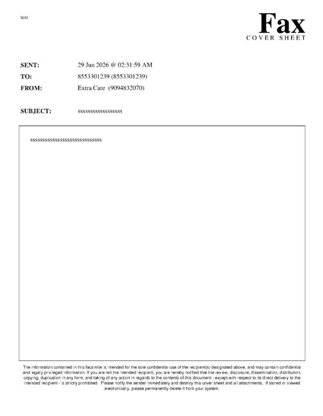 fax page