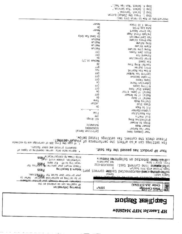 Fax page