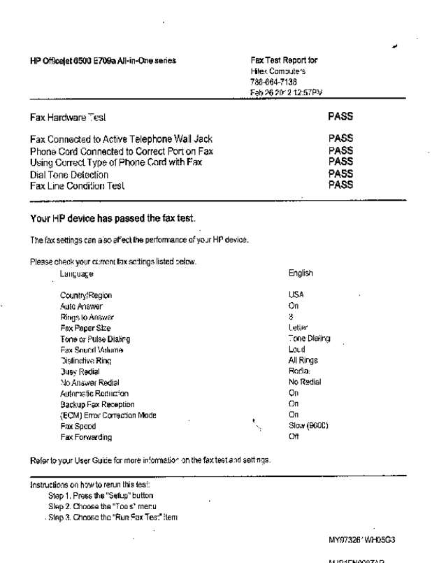 Fax page