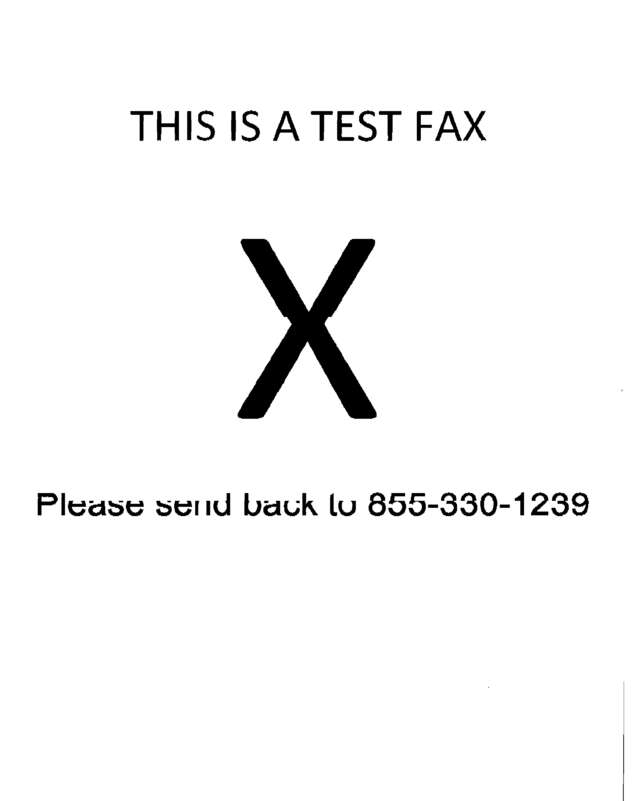 Fax page