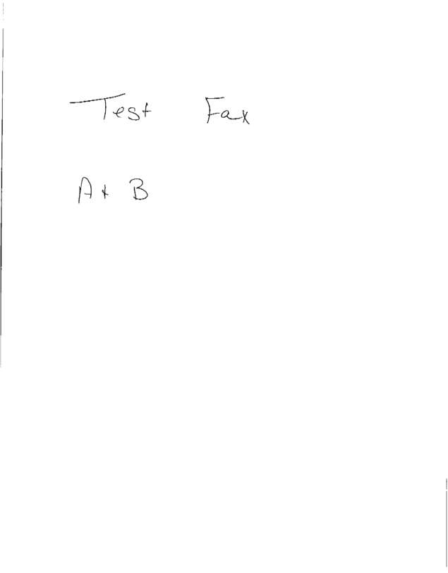 Fax page