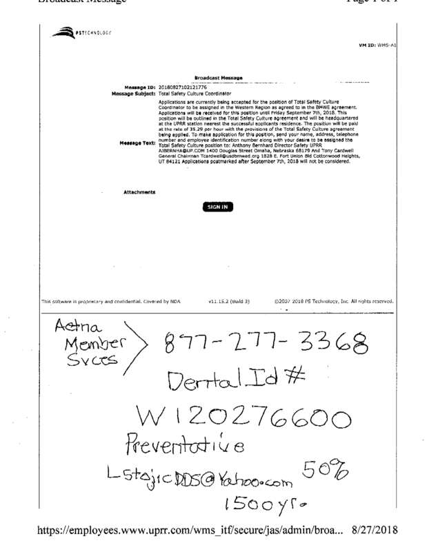 Fax page