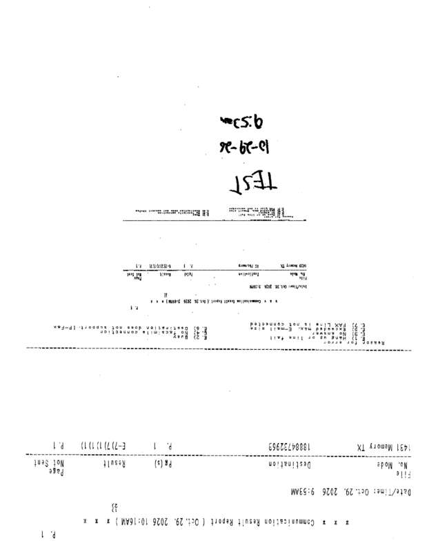 Fax page