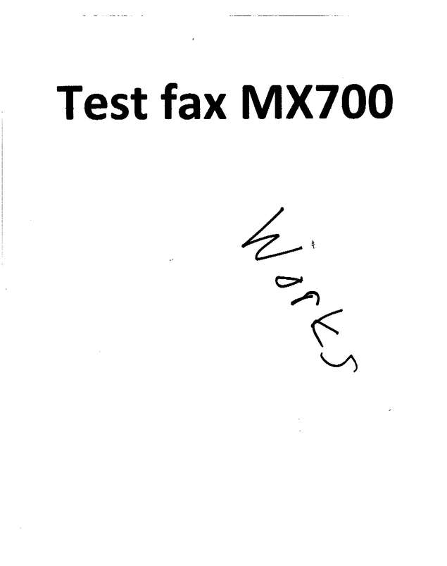 Fax page