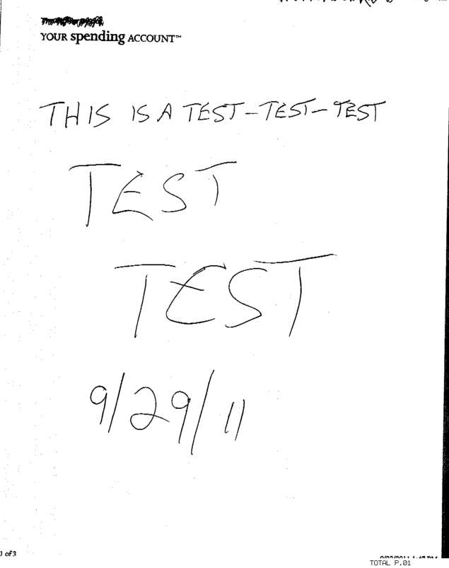 Fax page