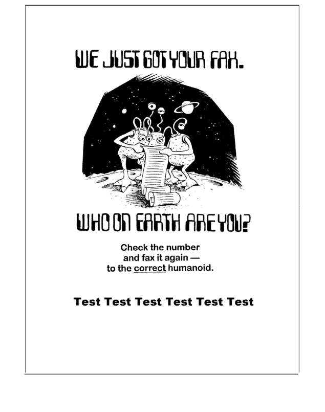 Fax page