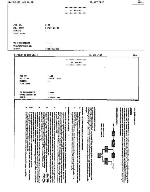 Fax page