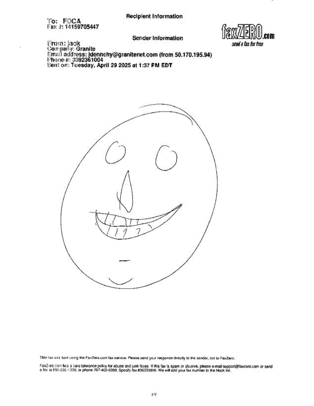 Fax page