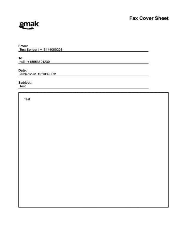 fax page