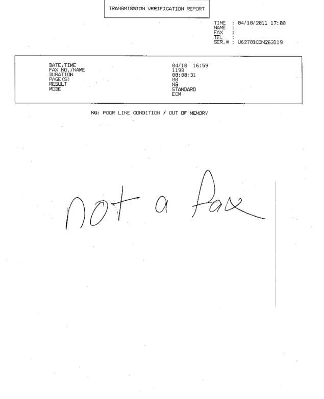 Fax page