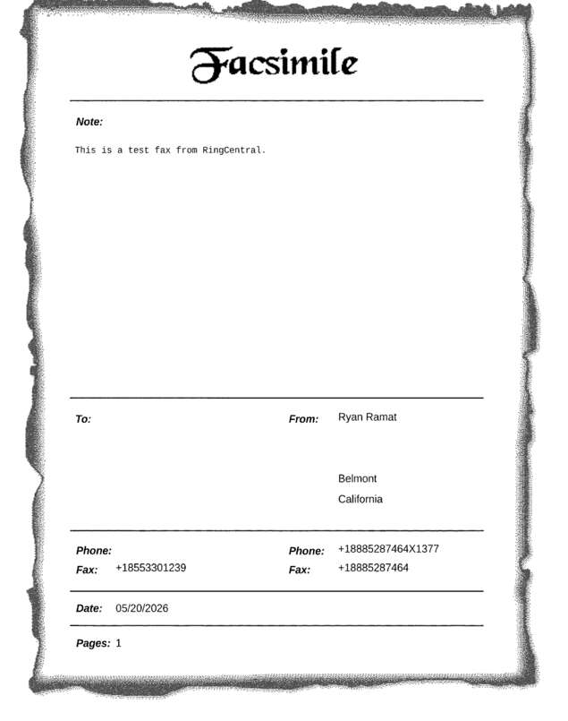 fax page