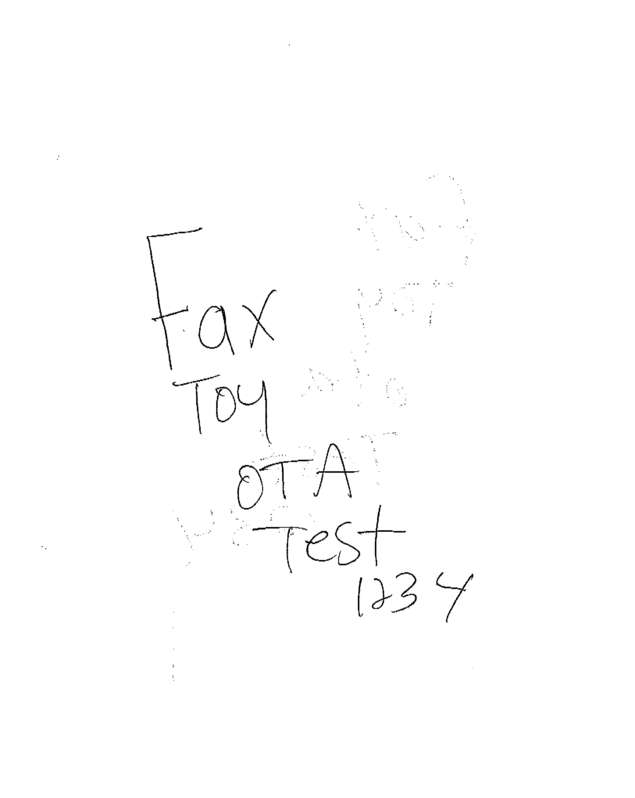 Fax page