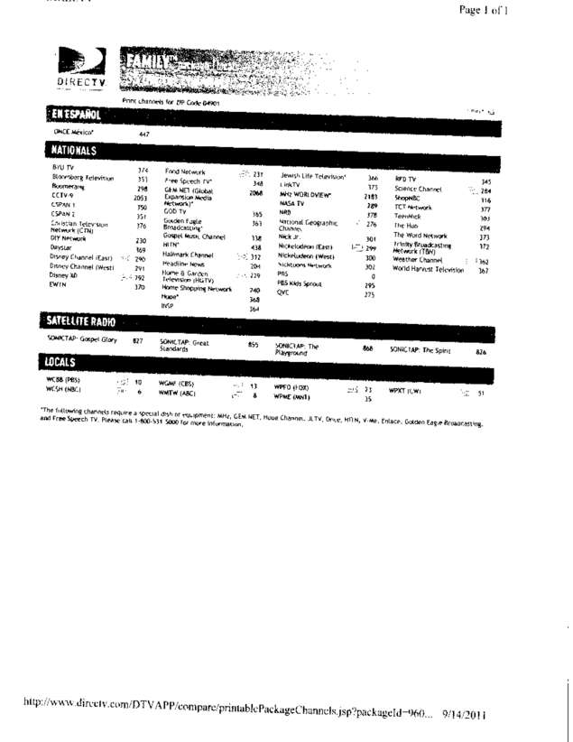 Fax page